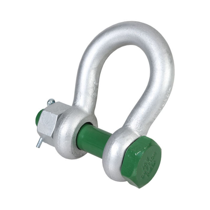 Green Pin Nut and Bolt Pin Bow Shackle